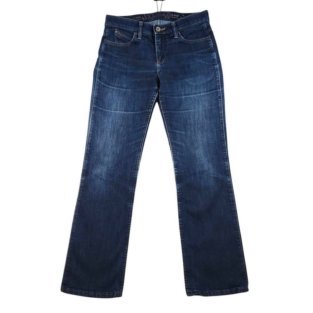 Wrangler Q-Baby Riding Jeans Womens 5/6x32 Blue‎ Excellent Bootcut WRQ20DD